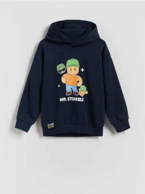 Reserved - Bluza z kapturem Stumble Guys - granatowy