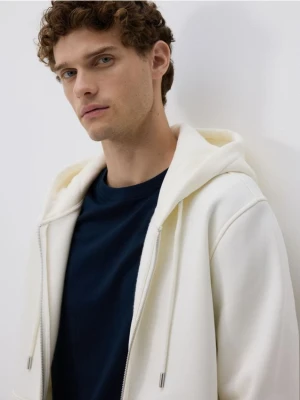 Reserved - Bluza z kapturem - złamana biel