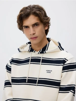 Reserved - Bluza z kapturem - złamana biel