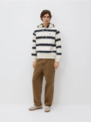 Reserved - Bluza z kapturem - złamana biel