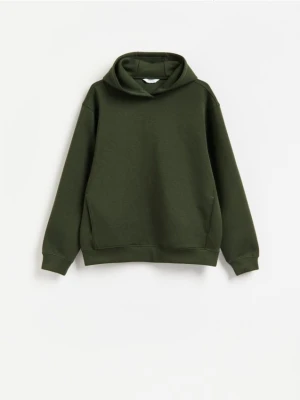 Reserved - Bluza z kaputrem - ciemnozielony
