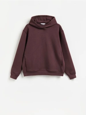Reserved - Bluza z kaputrem - mahoniowy