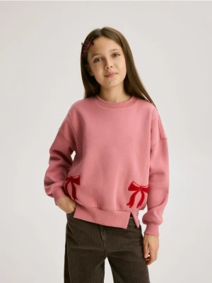 Reserved - Bluza z kokardkami - jasnofioletowy