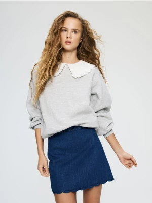 Zdjęcie produktu Reserved - Bluza z kołnierzykiem - jasnoszary
