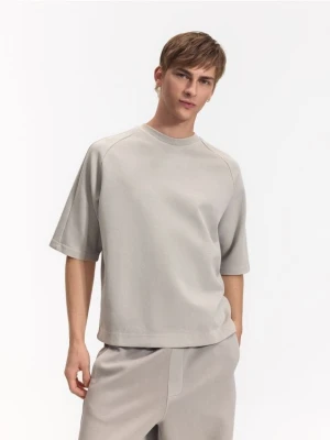 Reserved - Bluza z krótkim rękawem - jasnoszary
