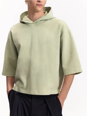 Reserved - Bluza z krótkim rękawem - oliwkowy