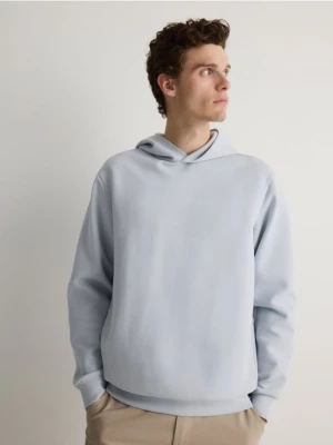 Reserved - Bluza z minimalistycznym nadrukiem - jasnoniebieski