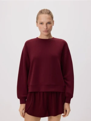 Reserved - Bluza z modalem - bordowy