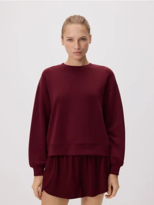Reserved - Bluza z modalem - bordowy