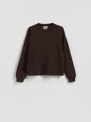 Reserved - Bluza z modalem - ciemnobrązowy