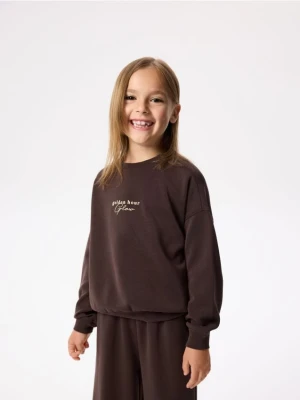 Reserved - Bluza z modalem - ciemnobrązowy