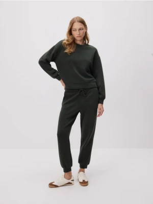 Reserved - Bluza z modalem - ciemnozielony