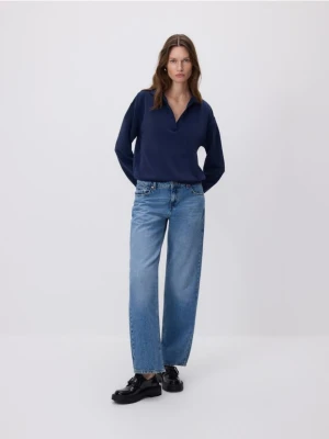 Zdjęcie produktu Reserved - Bluza z modalem - granatowy