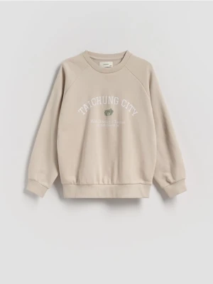 Zdjęcie produktu Reserved - Bluza z nadrukiem - beżowy