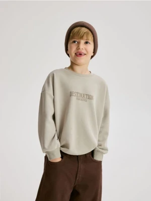 Reserved - Bluza z nadrukiem - beżowy