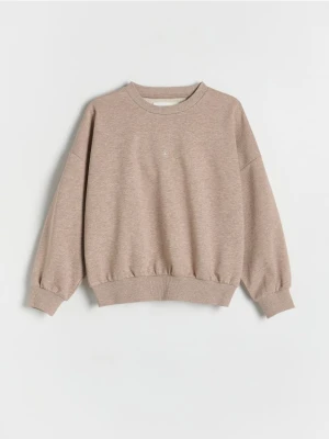 Reserved - Bluza z nadrukiem - brązowy