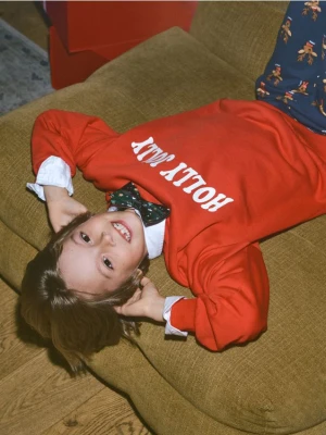 Reserved - Bluza z nadrukiem - czerwony