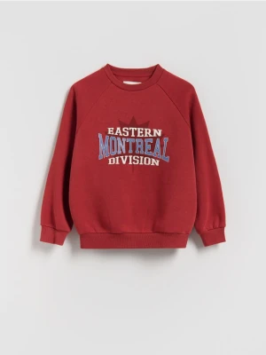 Reserved - Bluza z nadrukiem - czerwony