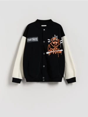 Reserved - Bluza z nadrukiem Fortnite - czarny