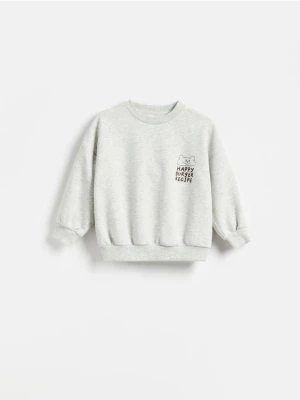 Reserved - Bluza z nadrukiem - jasnoszary