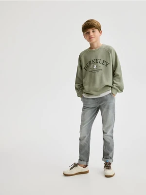Reserved - Bluza z nadrukiem - jasnozielony