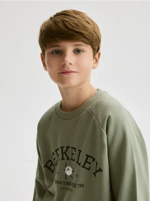 Reserved - Bluza z nadrukiem - jasnozielony