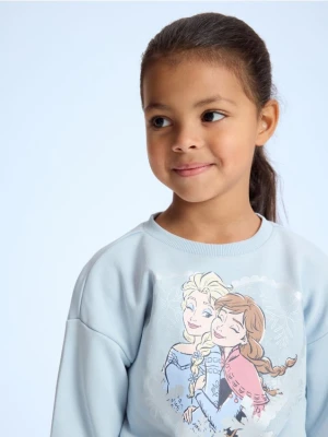 Reserved - Bluza z nadrukiem Kraina Lodu - granatowy