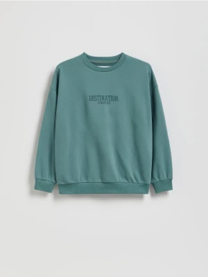 Reserved - Bluza z nadrukiem - morski