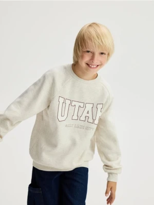 Reserved - Bluza z napisami - beżowy