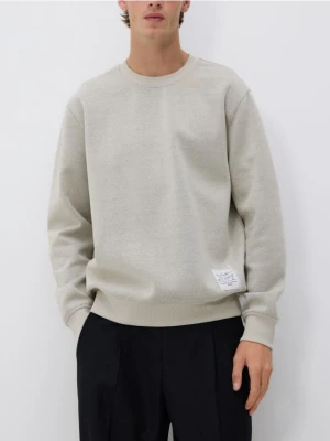 Reserved - Bluza z naszywką - jasnoszary