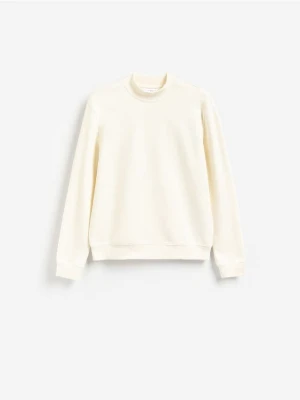 Reserved - Bluza z półgolfem - złamana biel