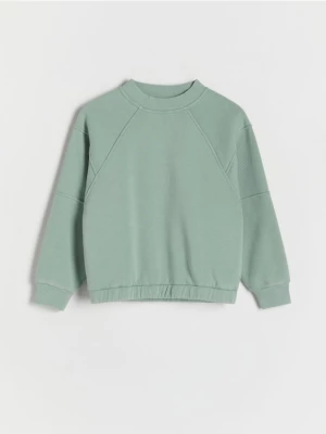 Reserved - Bluza z przeszyciami - zielony