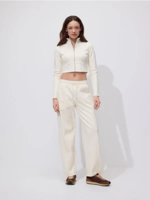 Reserved - Bluza z wysoką stójką - jasnożółty