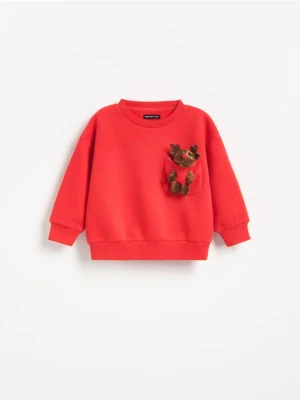 Reserved - Bluza z zabawką - czerwony