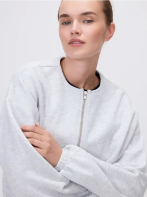 Zdjęcie produktu Reserved - Bluza ze ściągaczem - jasnoszary