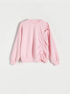 Reserved - Bluza ze ściągaczem - różowy