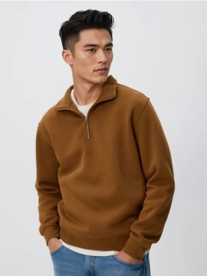Reserved - Bluza ze stójką - bursztynowy