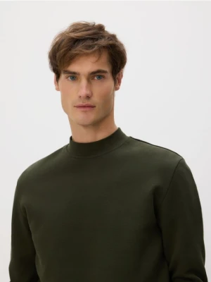 Reserved - Bluza ze stójką - ciemnozielony