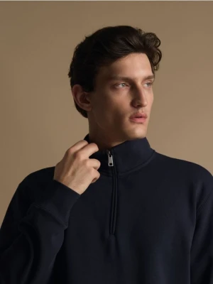 Reserved - Bluza ze stójką - granatowy