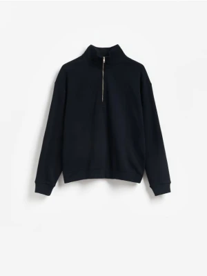 Reserved - Bluza ze stójką - granatowy