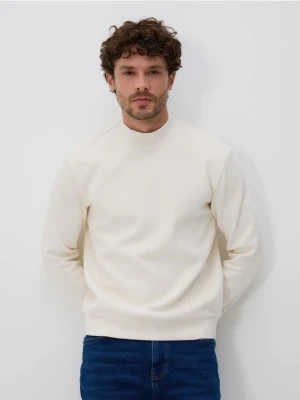 Reserved - Bluza ze stójką - złamana biel