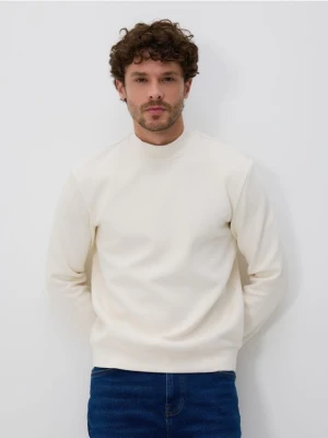 Reserved - Bluza ze stójką - złamana biel
