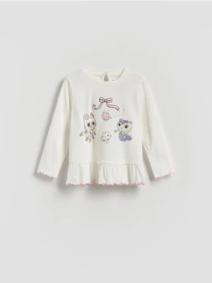 Reserved - Bluzka Koci Domek Gabi - złamana biel