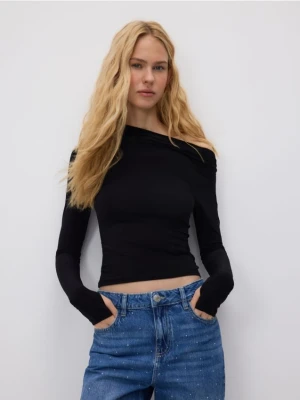 Reserved - Bluzka na jedno ramię - czarny