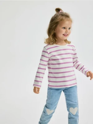 Reserved - Bluzka w paski - złamana biel