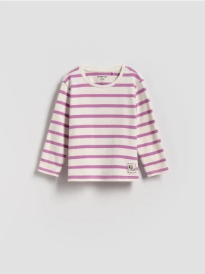 Reserved - Bluzka w paski - złamana biel