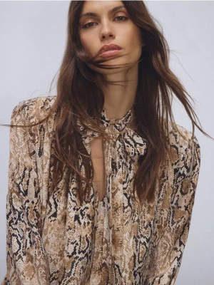 Reserved - Bluzka w zwierzęcy wzór - wielobarwny