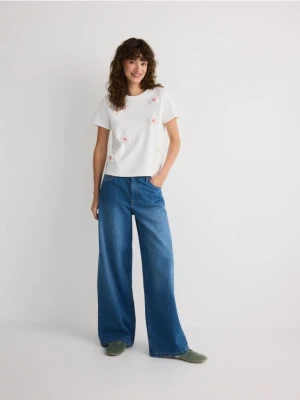 Reserved - Bluzka z aplikacją 3D - wielobarwny