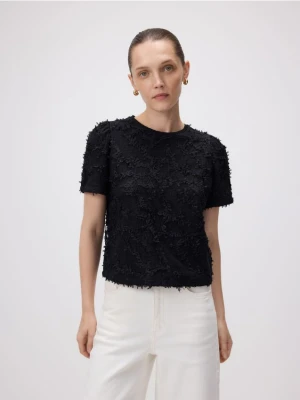 Reserved - Bluzka z aplikacjami - czarny