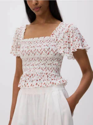 Reserved - Bluzka z falbanami - wielobarwny